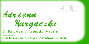 adrienn murgacski business card